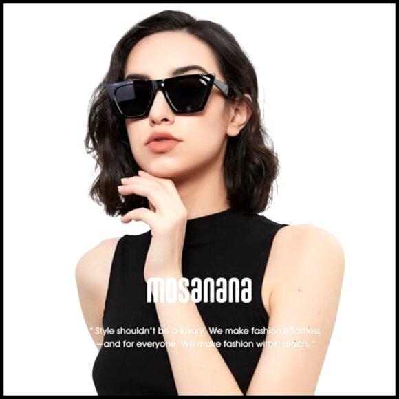 Square Cat Eye Sunglasses UV400 Protection Lightweight Retro Style main image 6